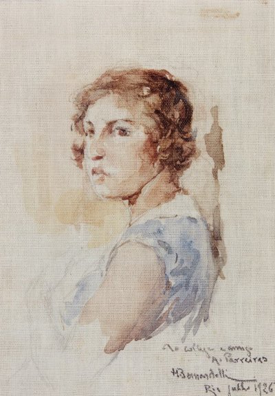Head of a Young Woman by Henrique Bernardelli